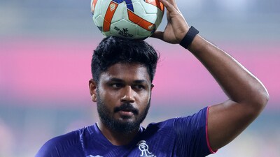 Cricket - Indian Premier League - IPL - Rajasthan Royals v Chennai Super Kings - ACA Stadium, Guwahati, India - March 30, 2025 Rajasthan Royals' Sanju Samson during the warm up before the match REUTERS/Stringer (REUTERS)
