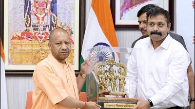 Chief minister Yogi Adityanath at the launch of the Anant Nagar scheme in Lucknow on Friday. (SOURCED IMAGE) Chief minister Yogi Adityanath at the launch of the Anant Nagar scheme in Lucknow on Friday. (SOURCED IMAGE)