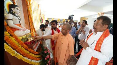 Chief minister Yogi Adityanath in Siddharthnagar on Friday to inaugurate Guru Gorakshanath Gyansthali (Sourced) Chief minister Yogi Adityanath in Siddharthnagar on Friday to inaugurate Guru Gorakshanath Gyansthali (Sourced)
