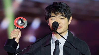 Ben Wang accepts the Star of Tomorrow award at the Big Screen Achievement Awards during CinemaCon, the official convention of Cinema United, in Las Vegas, Nevada, U.S., April 3, 2025. REUTERS/Steve Marcus (REUTERS)