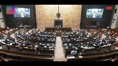 Lok Sabha Speaker Om Birla announced the Lower House recorded 118% productivity or utilisation of time. The Rajya Sabha’s productivity stood at 119%. (ANI) Lok Sabha Speaker Om Birla announced the Lower House recorded 118% productivity or utilisation of time. The Rajya Sabha’s productivity stood at 119%. (ANI)