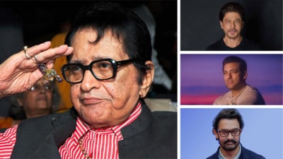 Shah Rukh, Salman, and Aamir Khan paid tribute to Manoj Kumar. Shah Rukh, Salman, and Aamir Khan paid tribute to Manoj Kumar.