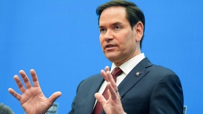 US Secretary of State Marco Rubio during a statement as part of the meeting of North Atlantic Treaty Organization (NATO) allies. (AFP) US Secretary of State Marco Rubio during a statement as part of the meeting of North Atlantic Treaty Organization (NATO) allies. (AFP)