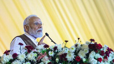 Prime Minister Narendra Modi addressing a gathering (ANI) Prime Minister Narendra Modi addressing a gathering (ANI)