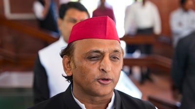Samajwadi Party chief Akhilesh Yadav has promised to fund the education of a young girl who fled a demolition drive in UP (PTI) Samajwadi Party chief Akhilesh Yadav has promised to fund the education of a young girl who fled a demolition drive in UP (PTI)