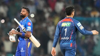 Defending a target of 204 runs, LSG restricted MI to 191/5 in 20 overs, courtesy of an all-round bowling display. (PTI) Defending a target of 204 runs, LSG restricted MI to 191/5 in 20 overs, courtesy of an all-round bowling display. (PTI)