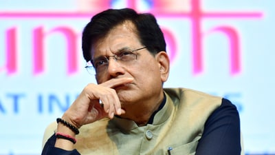 Union Commerce and Industry Minister Piyush Goyal attends the inauguration of 2nd edition of Start-up Mahakumbh, at Bharat Mandapam in New Delhi on Thursday. (ANI) Union Commerce and Industry Minister Piyush Goyal attends the inauguration of 2nd edition of Start-up Mahakumbh, at Bharat Mandapam in New Delhi on Thursday. (ANI)