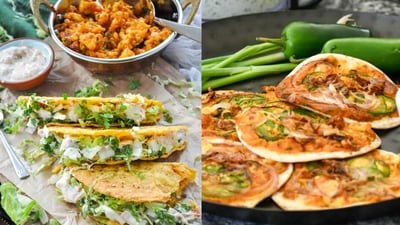 These smashed paneer tacos are the perfect Navratri snack: Recipe inside! (Photos: Honey What's Cooking, The Table of Spice) These smashed paneer tacos are the perfect Navratri snack: Recipe inside! (Photos: Honey What's Cooking, The Table of Spice)
