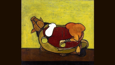 The two-day auction also set a world record for the highest value sale of South Asian art at an auction, achieving a total sales value of ₹245 crore (HT PHOTO) The two-day auction also set a world record for the highest value sale of South Asian art at an auction, achieving a total sales value of ₹245 crore (HT PHOTO)