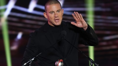 Distinguished Decade of Achievement in Film award recipient US actor Channing Tatum speaks on stage during the CinemaCon 2025 Big Screen Achievement Awards at Omnia Nightclub at Caesars Palace in Las Vegas, Nevada on April 3, 2025. (Photo by VALERIE MACON / AFP) (AFP) Distinguished Decade of Achievement in Film award recipient US actor Channing Tatum speaks on stage during the CinemaCon 2025 Big Screen Achievement Awards at Omnia Nightclub at Caesars Palace in Las Vegas, Nevada on April 3, 2025. (Photo by VALERIE MACON / AFP) (AFP)