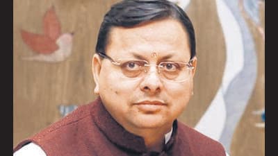 Uttarakhand chief minister Pushkar Singh Dhami . (ANI) Uttarakhand chief minister Pushkar Singh Dhami . (ANI)