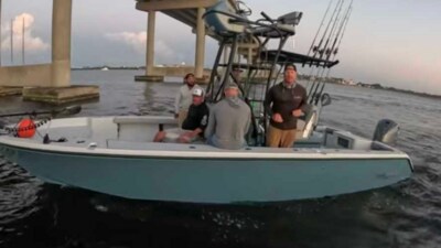Brock Horner, a charter boat captain, had a heated confrontation with a young fisherman in Punta Gorda, Florida. (YouTube/ SixFourFishing) Brock Horner, a charter boat captain, had a heated confrontation with a young fisherman in Punta Gorda, Florida. (YouTube/ SixFourFishing)