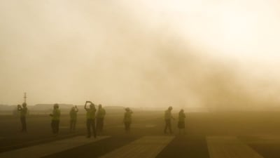 Mumbai and Thane are facing dust storms as winds pick up before unseasonal rainfall, thunderstorms are expected to grace the city (Raju Shinde/Hindustan Times) Mumbai and Thane are facing dust storms as winds pick up before unseasonal rainfall, thunderstorms are expected to grace the city (Raju Shinde/Hindustan Times)