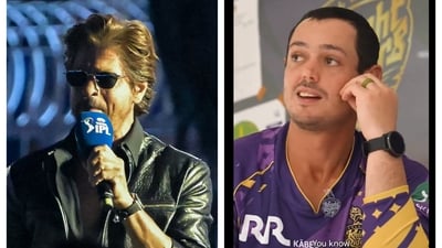 Shah Rukh Khan and Quinton de Kock Shah Rukh Khan and Quinton de Kock