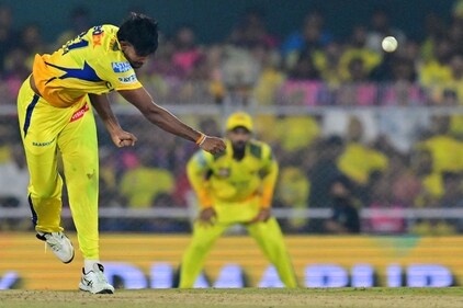 Chennai Super Kings' Matheesha Pathirana bowls during the Indian Premier League (IPL) (AFP) Chennai Super Kings' Matheesha Pathirana bowls during the Indian Premier League (IPL) (AFP)