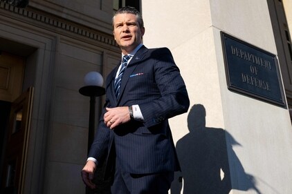 The Pentagon inspector general's office will investigate Hegseth's use of commercial messaging app Signal to discuss air strikes on Yemen, a memo released April 3, 2025 said. (AFP) The Pentagon inspector general's office will investigate Hegseth's use of commercial messaging app Signal to discuss air strikes on Yemen, a memo released April 3, 2025 said. (AFP)