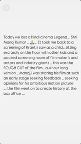karan's Insta story. karan's Insta story.