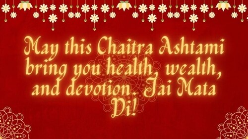 Happy Chaitra Navratri Ashtami 2025! (Image by Canva) Happy Chaitra Navratri Ashtami 2025! (Image by Canva)