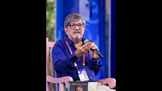 Amol Palekar at the Jaipur Literature Festival on February 2, 2025. (PTI)