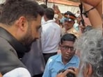 Abhishek Bachchan was visibly upset with paparazzi at Manoj Kumar's funeral. Abhishek Bachchan was visibly upset with paparazzi at Manoj Kumar's funeral.