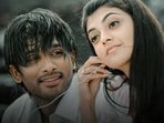 Allu Arjun and Kajal Aggarwal in a still from Sukumar's 2009 film Arya 2. Allu Arjun and Kajal Aggarwal in a still from Sukumar's 2009 film Arya 2.