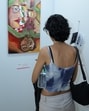 Visual artist and zine maker Saloni Mahajan says she just couldn’t understand why she painted this piece. Feeling Scene has nonetheless been years in the making. Work on it began during the pandemic. “Over the years, elements kept adding themselves. Four years later, the piece revealed its meaning: the longing to be seen,” Mahajan writes in her concept note. (Courtesy Gaysi Family) Visual artist and zine maker Saloni Mahajan says she just couldn’t understand why she painted this piece. Feeling Scene has nonetheless been years in the making. Work on it began during the pandemic. “Over the years, elements kept adding themselves. Four years later, the piece revealed its meaning: the longing to be seen,” Mahajan writes in her concept note. (Courtesy Gaysi Family)