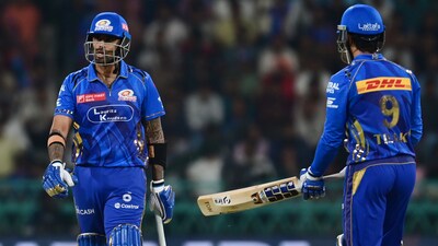 MI's Suryakumar Yadav and Tilak Varma (Deepak Gupta/Hindustan Times)