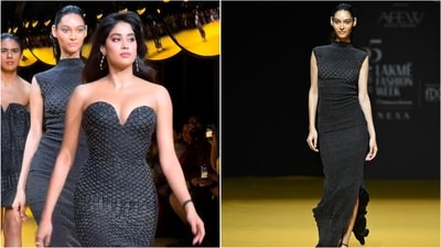 Tamanna Katoch shines at Lakmé Fashion Week, stealing spotlight from Janhvi Kapoor. (Instagram) Tamanna Katoch shines at Lakmé Fashion Week, stealing spotlight from Janhvi Kapoor. (Instagram)