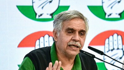 Former Congress MP Sandeep Dikshit addresses a press conference, at the AICC office in New Delhi. (Ritik Jain) Former Congress MP Sandeep Dikshit addresses a press conference, at the AICC office in New Delhi. (Ritik Jain)