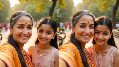 Alia Bhatt’s kid version had everyone in awe and one of the fans even felt that old Alia looks like Madhuri Dixit. (Instagram) Alia Bhatt’s kid version had everyone in awe and one of the fans even felt that old Alia looks like Madhuri Dixit. (Instagram)