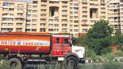 Between January and March 2021-22, a total 81,361 water tanker trips were recorded which increased to 87,420 during the corresponding period in 2022-23; 104,830 during the corresponding period in 2023-24; and 126,110 during the corresponding period this year (2024-25). (REPRESENTATIVE PHOTO) Between January and March 2021-22, a total 81,361 water tanker trips were recorded which increased to 87,420 during the corresponding period in 2022-23; 104,830 during the corresponding period in 2023-24; and 126,110 during the corresponding period this year (2024-25). (REPRESENTATIVE PHOTO)