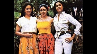 Bollywood actors Shabana Azmi, Deepti Nawal and Smita Patil. (Facebook) Bollywood actors Shabana Azmi, Deepti Nawal and Smita Patil. (Facebook)