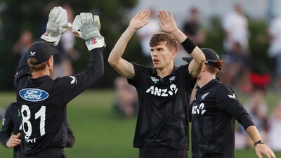 Ben Sears claimed a five-wicket haul in third ODI. (AFP) Ben Sears claimed a five-wicket haul in third ODI. (AFP)