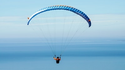 The instructor's parachute did deploy, but he sustained injuries in the drop. (Representational) The instructor's parachute did deploy, but he sustained injuries in the drop. (Representational)