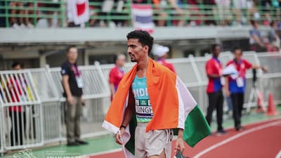 If Gulveer Singh can shave a few seconds more off his time, he could truly become one of the global elite. (Courtesy SAI / X) If Gulveer Singh can shave a few seconds more off his time, he could truly become one of the global elite. (Courtesy SAI / X)