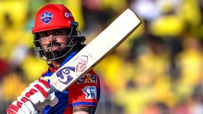 KL Rahul top-scored with 77 to help Delhi Capitals beat Chennai Super Kings by 25 runs at the MA Chidambaram Stadium in Chennai on Saturday. (AFP)