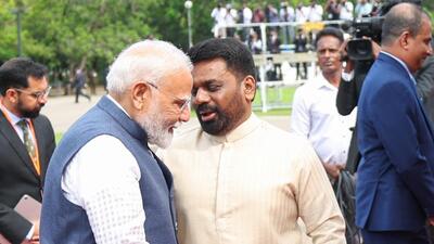 Modi arrived in Colombo on Friday evening after attending the Bimstec summit in Bangkok. (Narendra Modi | Official X account)