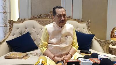 National Executive Member of the Rashtriya Swayamsevak Sangh (RSS) Indresh Kumar was speaking to media in Kaithal on Saturday. (HT Photo)
