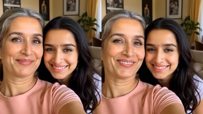 Fans were stunned to see Shraddha Kapoor’s AI edit, and one of them felt that her older version looked like her mother, Padmini Kolhapure. (Instagram) Fans were stunned to see Shraddha Kapoor’s AI edit, and one of them felt that her older version looked like her mother, Padmini Kolhapure. (Instagram)