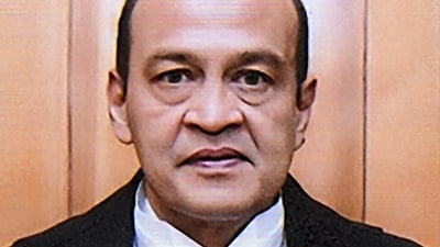 The Allahabad High Court Bar Association has protested the private oath taking ceremony of Justice Yashwant Varma (HT_PRINT) The Allahabad High Court Bar Association has protested the private oath taking ceremony of Justice Yashwant Varma (HT_PRINT)