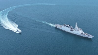 Rajnath Singh spoke about the IOS Sagar mission and said, “Our Navy ensures that in the Indian Ocean Region, no nation can suppress another on the basis of its overwhelming economy or military power. India ensures that everyone's interests are protected without compromising anyone's sovereignty.” (PTI/X) Rajnath Singh spoke about the IOS Sagar mission and said, “Our Navy ensures that in the Indian Ocean Region, no nation can suppress another on the basis of its overwhelming economy or military power. India ensures that everyone's interests are protected without compromising anyone's sovereignty.” (PTI/X)