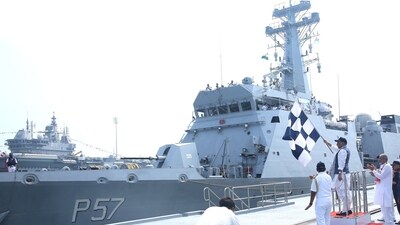According to Singh, the IOS SAGAR is “a reflection of India’s commitment to peace, prosperity & collective security in maritime domain.” (PIB India/X) According to Singh, the IOS SAGAR is “a reflection of India’s commitment to peace, prosperity & collective security in maritime domain.” (PIB India/X)