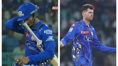 Tilak Varma was replaced by Mitchell Santner Tilak Varma was replaced by Mitchell Santner