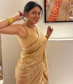 Kavita Kaushik remembers helping her parents make Ashtami prasad. Kavita Kaushik remembers helping her parents make Ashtami prasad.