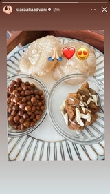 Kiara posted a photo of the food she feasted on at home. Kiara posted a photo of the food she feasted on at home.