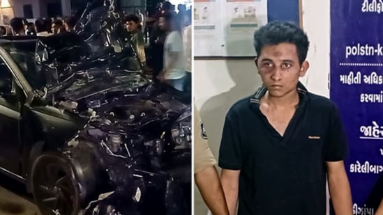 On March 14, the car driven by Rakshit Chaurasia rammed several two-wheelers, leaving one woman dead and some others injured. (ANI/File)