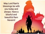 Here are some special Ram Navami 2025 wishes, images, messages and greetings that you can share on WhatsApp, Facebook and other social media platforms with family and friends. (Pic courtesy Freepik, made on Photojoiner)
