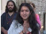 Radhika Merchant, alongside Nita Ambani, joined Anant Ambani in Dwarka. (ANI) Radhika Merchant, alongside Nita Ambani, joined Anant Ambani in Dwarka. (ANI)