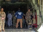 US Transportation Command supports Immigration and Customs Enforcement deportation flights by providing military airlift, Fort Bliss, Texas,. US Transportation Command supports Immigration and Customs Enforcement deportation flights by providing military airlift, Fort Bliss, Texas,.