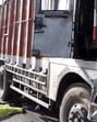 The truck after the accident in Ludhiana on Sunday. (HT Photo)
